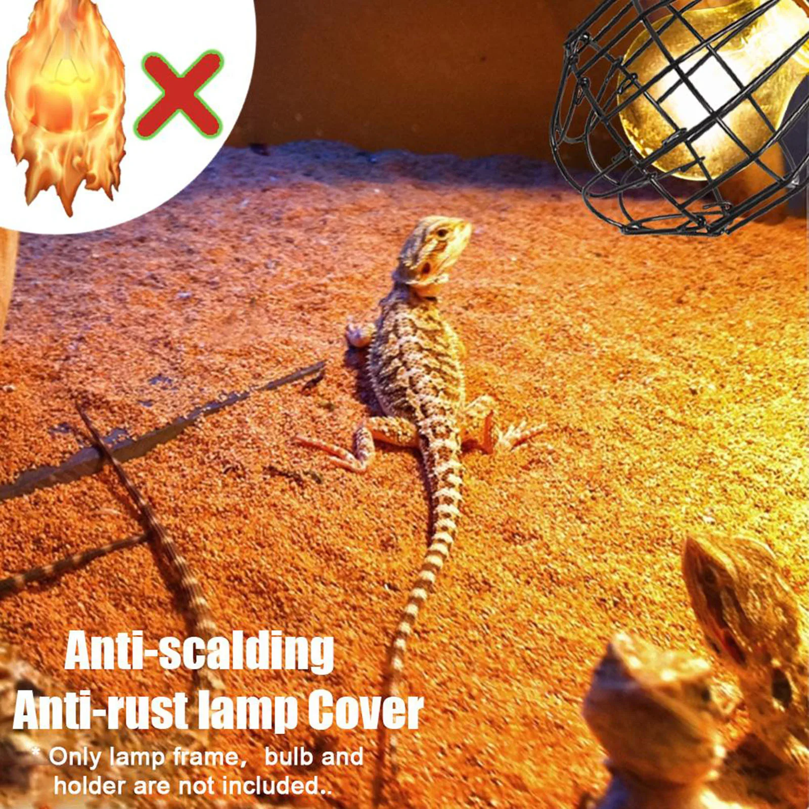 Reptilien Heizung Anti Verbrühungen Lampenschirm Heizung Lampe Heizung – Bild 3