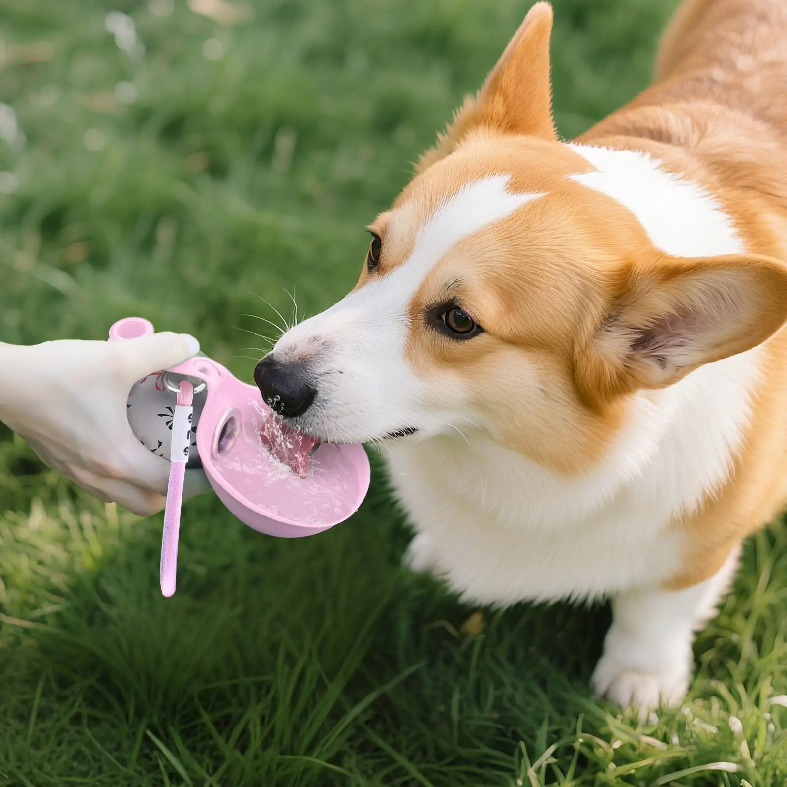2-in-1 Tragbare Hundewasserflasche für Kleine Hunde - Auslaufsichere – Bild 3