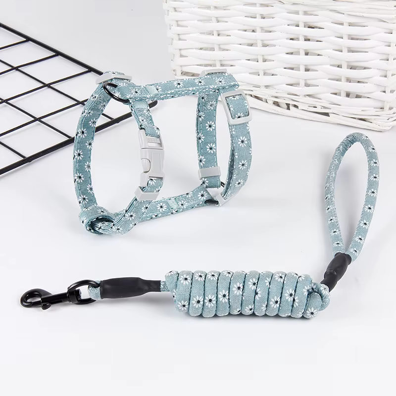 Katze Hund Halsband Geschirr Leine verstellbare Haustier Traktion Katze Kätzchen Halfter Halsband Katzen