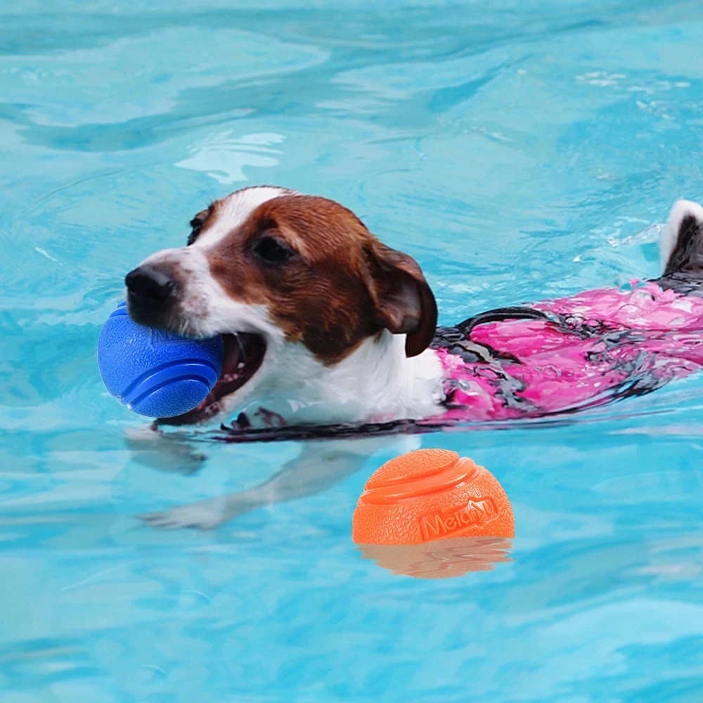 Haustier-Hundespielzeug, Hundeball, Hüpfburg, Gummi, fester Ball – Bild 5