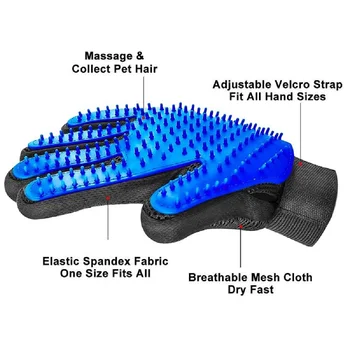 Katze Handschuh Katze Pflege Handschuh Haustier Pinsel Handschuh für Katze Hund Haar Entfernen Pinsel Hund