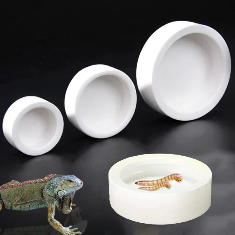 Reptilien Futternapf Anti-Escape Keramik Futternapf Reptilien Wassernapf für Einsiedlerkrebs Leopard Gecko