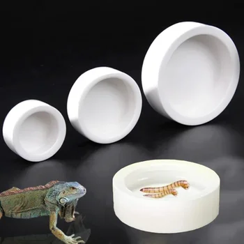 Reptilien Futternapf Anti-Escape Keramik Futternapf Reptilien Wassernapf für Einsiedlerkrebs Leopard Gecko