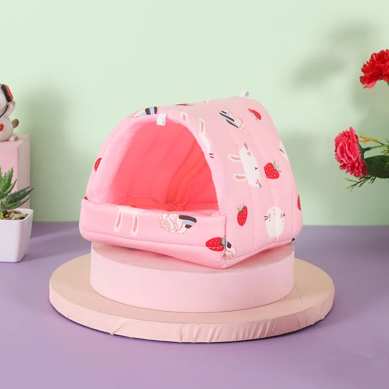 Meerschweinchen-Versteckbett, waschbarer Kleintierhauskäfig für Maus, Chinchillas, Hamster, Igel, Frettchen
