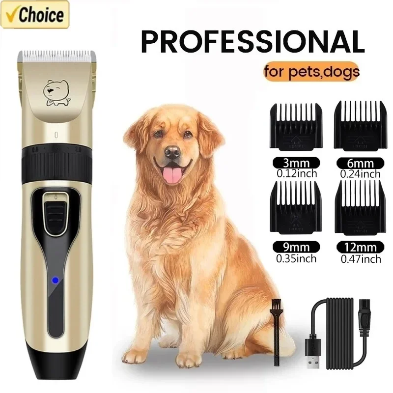 Hund Professionelle Haarschneidemaschine Elektrische Pflege Trimmer für Haustiere USB Aufladbare Katze