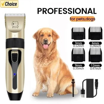 Hund Professionelle Haarschneidemaschine Elektrische Pflege Trimmer für Haustiere USB Aufladbare Katze
