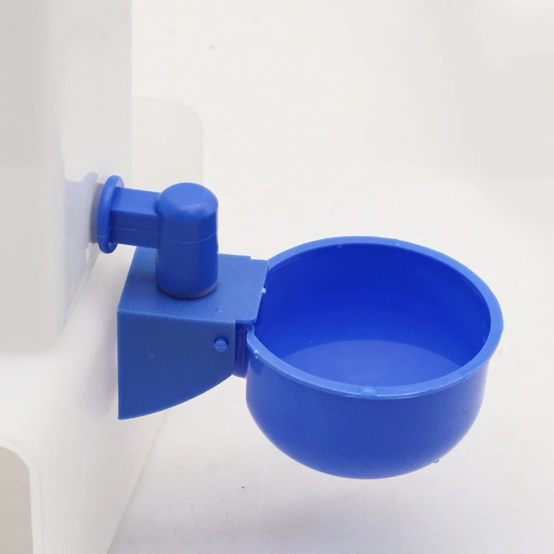 Kaninchen-Tränke 1000ml mit Blauer Schale, Kleintier-Wasserflasche – Bild 6