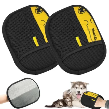 Katzen-Pflegehandschuhe, elektrostatische Tierhaar-Entfernungsbürste zur Reinigung von Sofa, Teppich