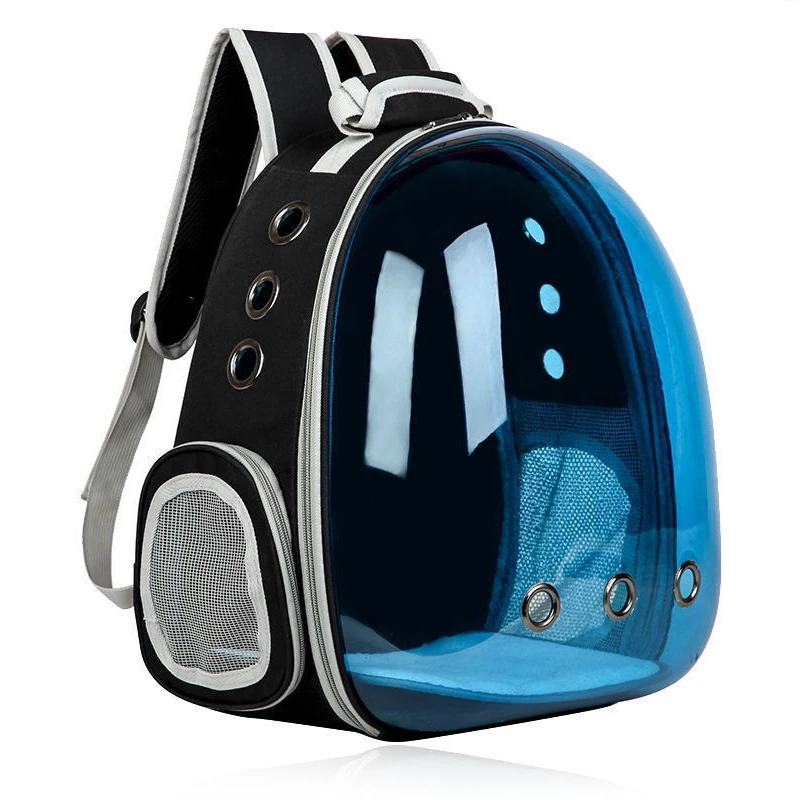 Haustier-Tragetasche für Katzen, Atmungsaktiver Transparenter Rucksack für Welpen und Hunde, Transportbox