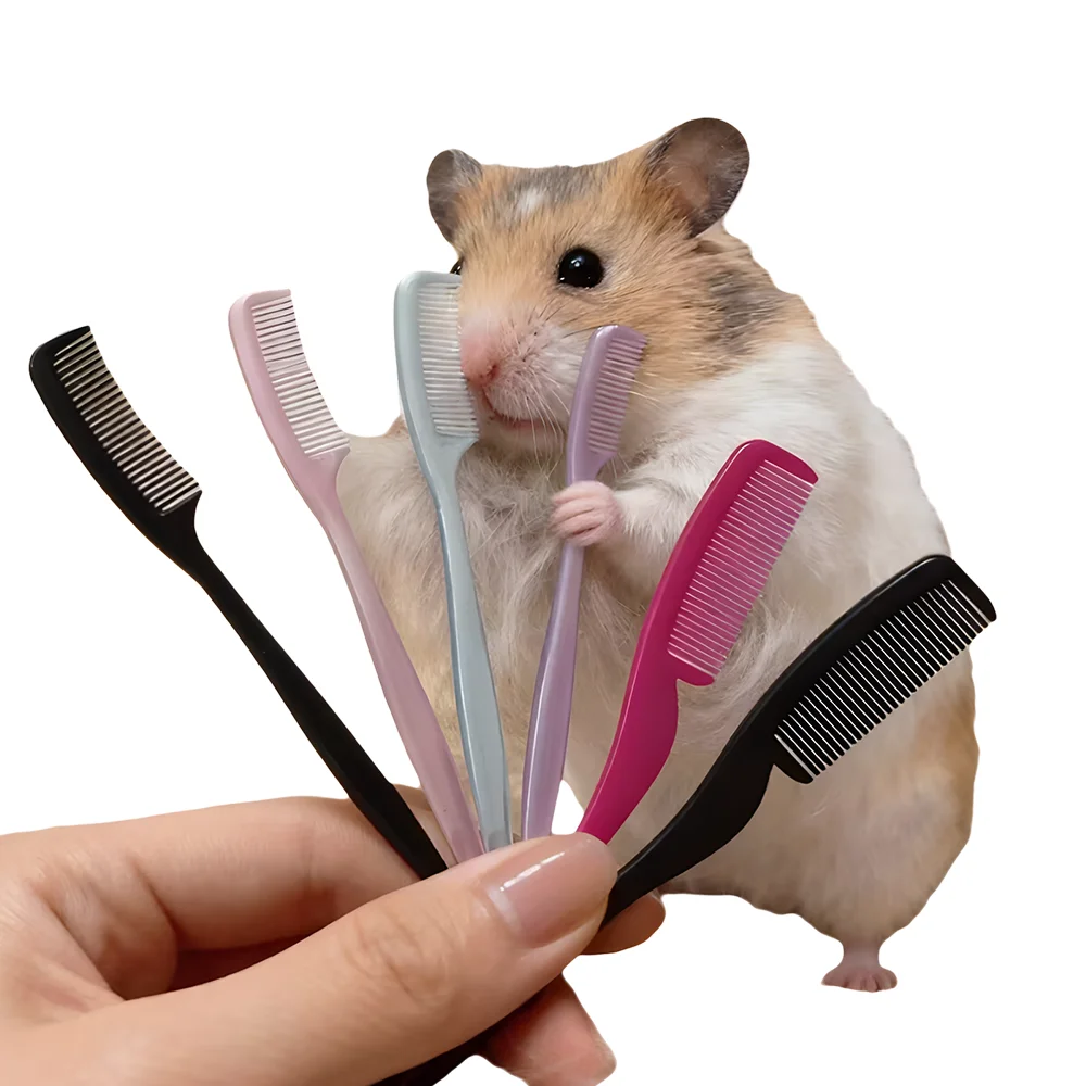 Mini-Hamsterkamm, Kleintier-Pflegebürste zum Entfernen von losen – Bild 3