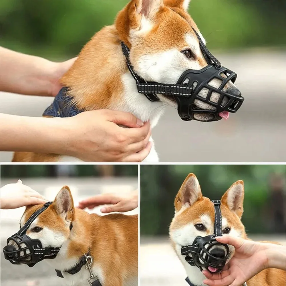 Weicher Silikon-Hundemaulkorb, Anti-Beiß- und Kau-Maske – Bild 3