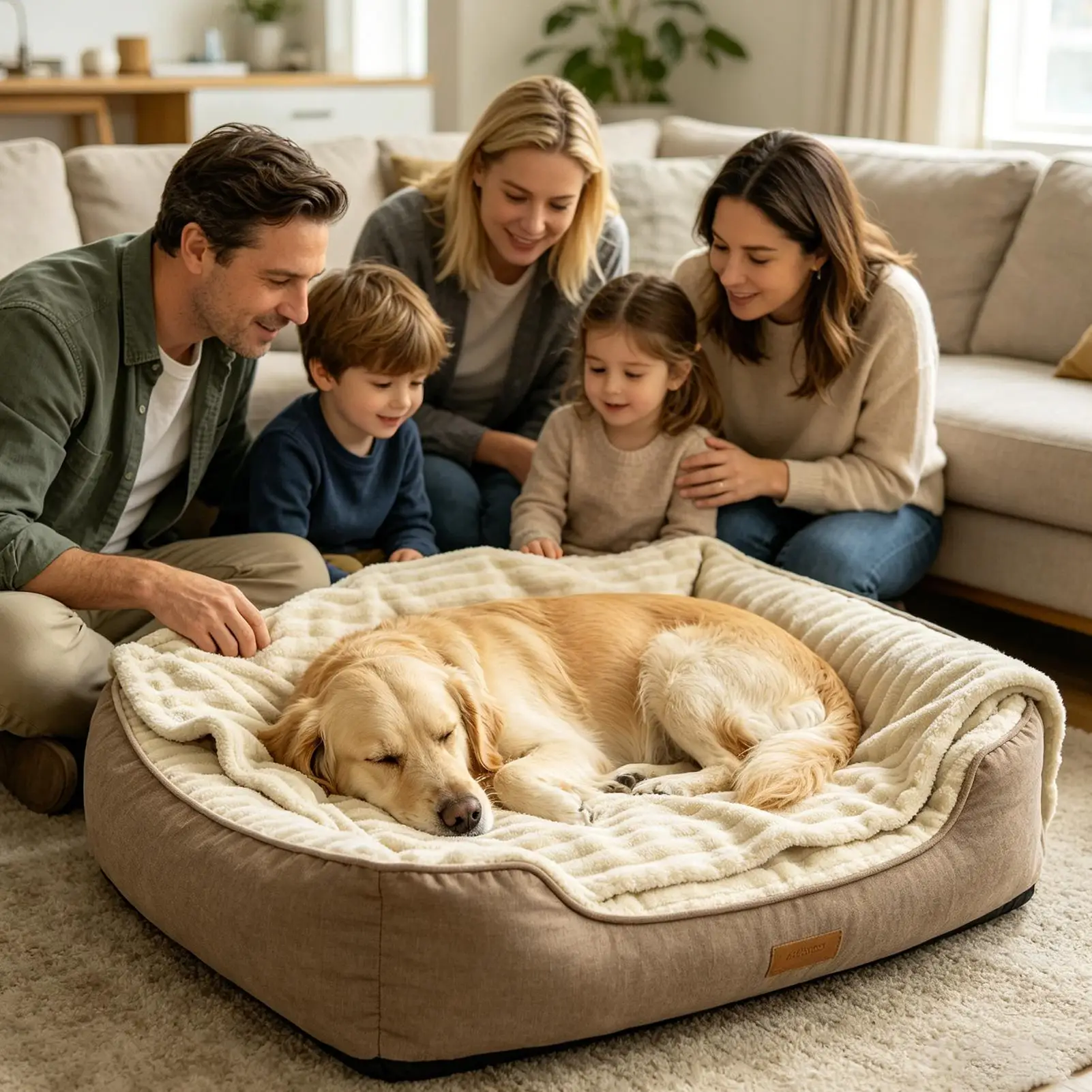 Bequeme, waschbare Haustierdecke, Haustierdecke, gelbe Hundedecke – Bild 4