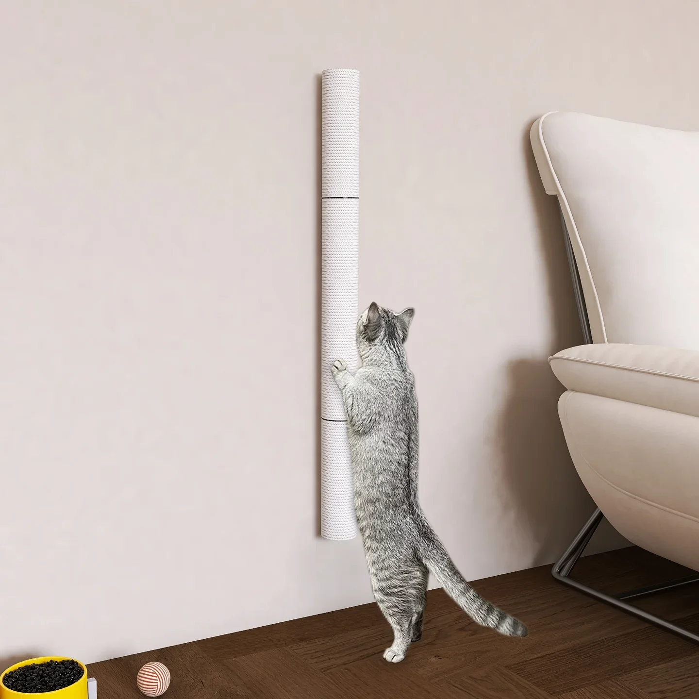 Katzen-Kratzbaum Wandmontiert Sisalseil Kletterleiter Spielzeug für Hauskatzen Kätzchen Krallenpflege