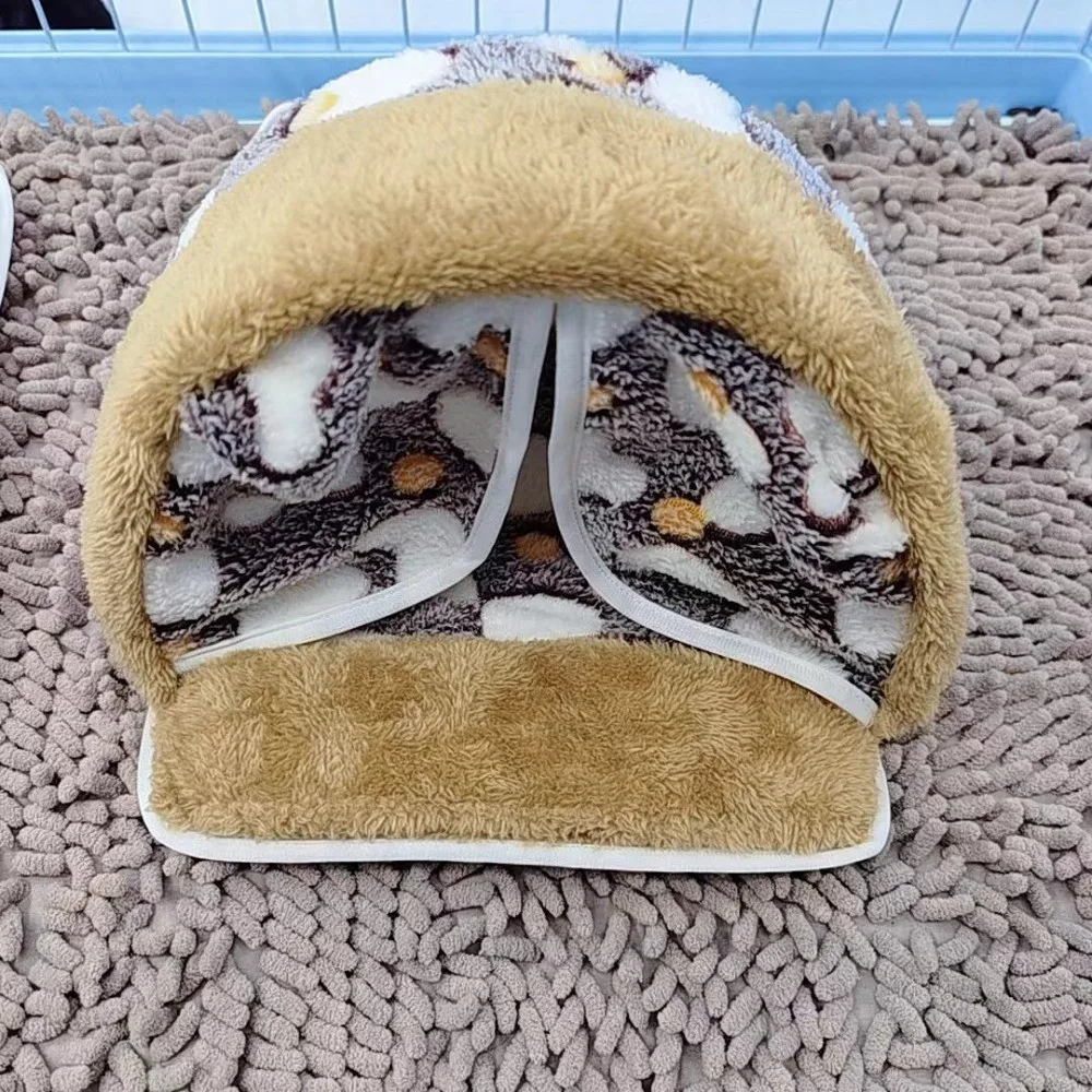 Gemütliches Winter-warmes Hamsterbett, waschbar, atmungsaktiv, Meerschweinchen-Versteck, Baumwolle, weiches