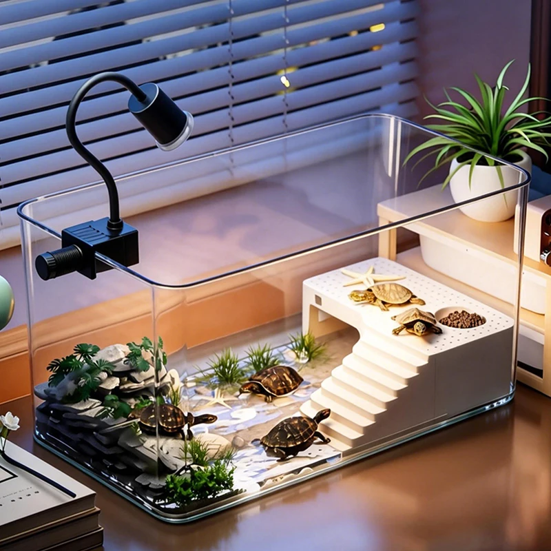 Transparentes Reptilien-Terrarium mit Sonnungsfläche – Bild 3
