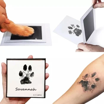 Haustier Handabdruck Fußabdruck Kit No Touch Katze Hund Pfotenabdruck Neugeborene Geburt Souvenir
