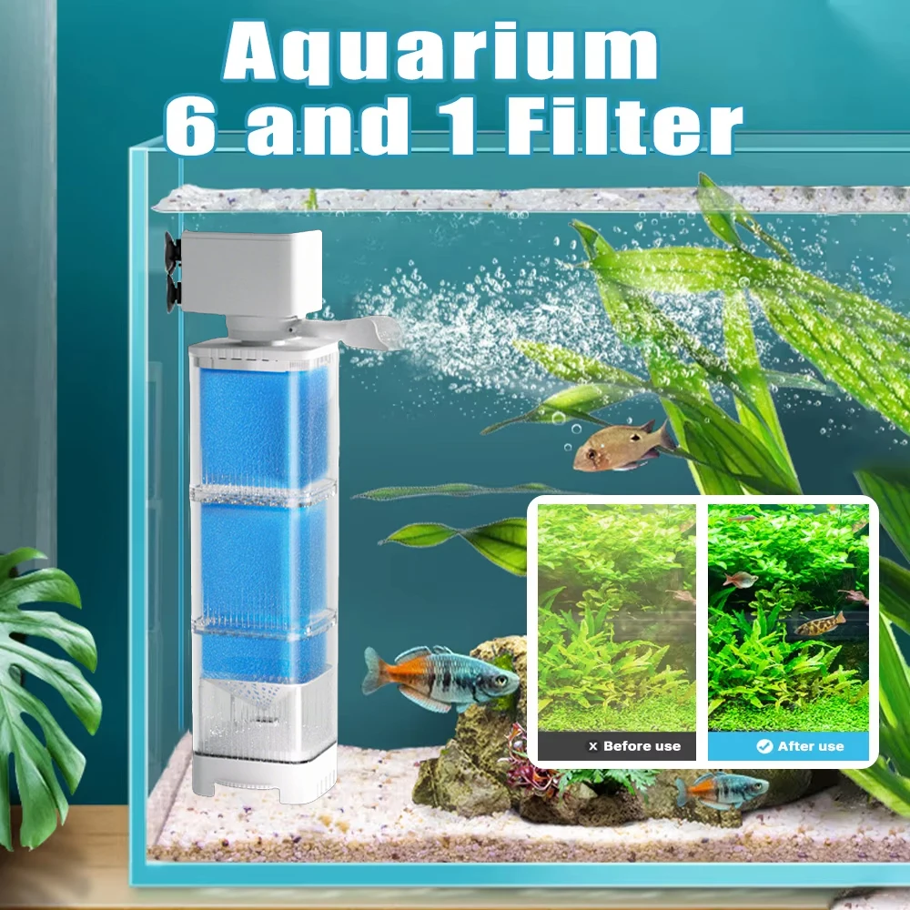 Aquarium Filter Pumpe Aquarium Tauch Stille Luft Sauerstoff Belüfter Interne Wasserpumpe Aquarium Luftpumpe