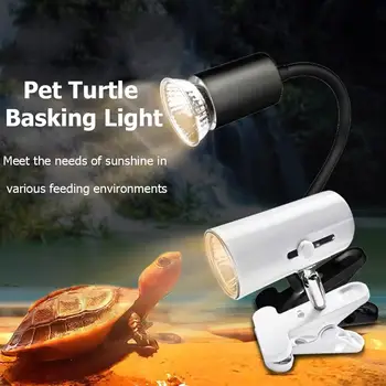 Reptilienlampe Haustier Amphibien Eidechsen Heizlampe Schildkröten-Wärmelampe UVA + UVB Lichter für Haushalt
