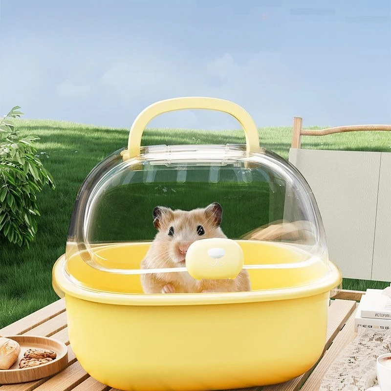 Transparenter Tragbarer Hamsterkäfig für Draußen mit Großem Raum, Speziell für Golden Retriever und Hasen