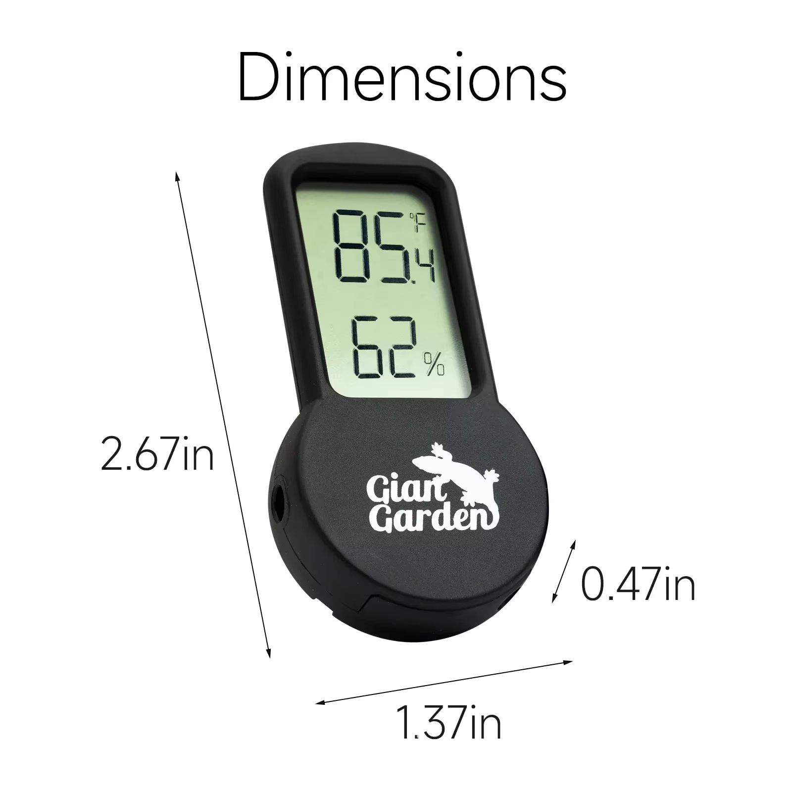 Reptilien-Hygrometer und Thermometer für Terrarium, Gecko/Bärdrache/Frosch/Schildkröte, Lebensraumüberwachung