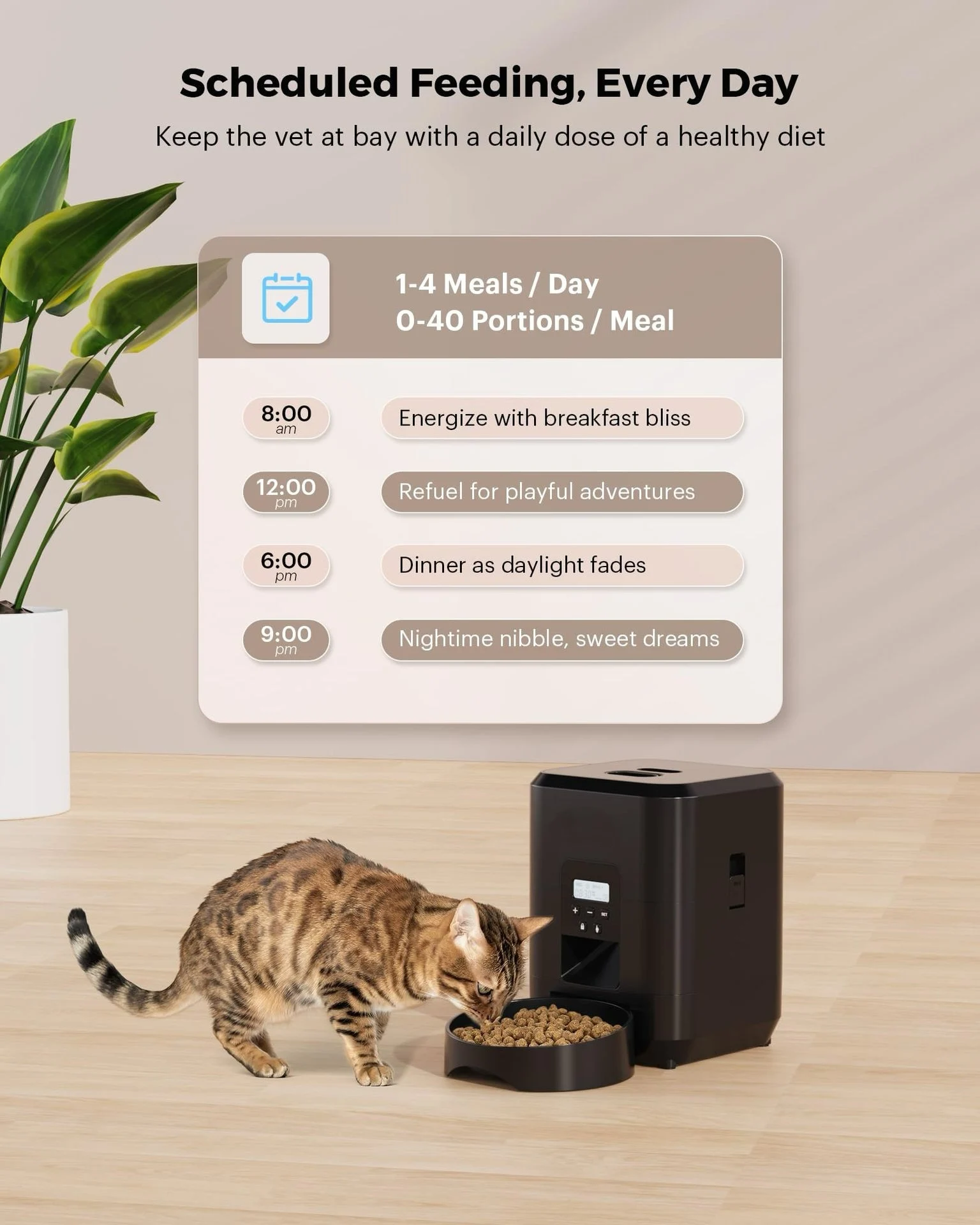 2L Smart WiFi Automatischer Futterspender für Katzen und Hunde – Bild 3