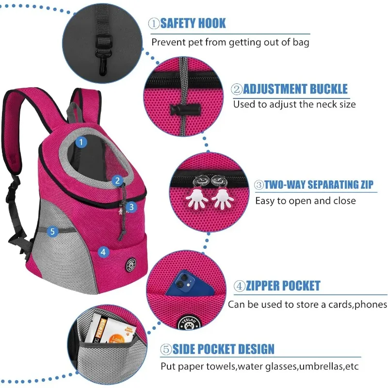 Haustier-Hundetransporttasche Rucksack Outdoor Tragbare – Bild 4