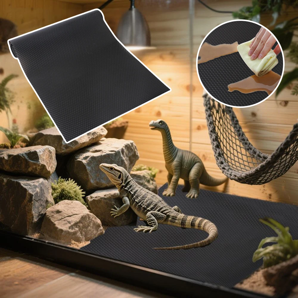Reptilien-Terrarium-Liner-Tankbettwäsche für bärtiger Drache, Leopard, Gecko, Schlangenschildkröte, leicht