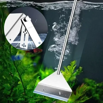 Aquarium Reinigung Werkzeug Flache Sand Algen Entfernung Dual-use-Glas Algen Entfernung Schaber Haushalts