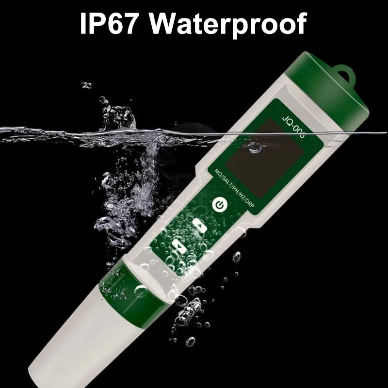 10-in-1-Wasserqualitätsmonitor PH/EC/TDS/ORP/H2/Fruchtbarkeit/Salzgeha – Bild 6