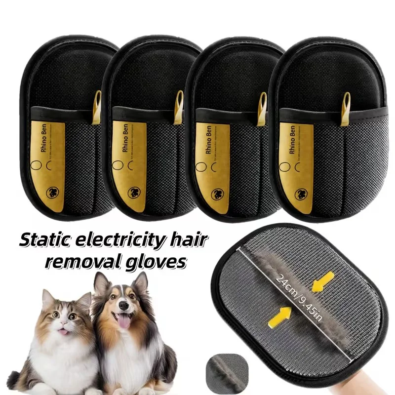 Tierhaar-Entfernungshandschuhe entfernen Tierhaare und reinigen schwer erreichbare Stellen. Ideal