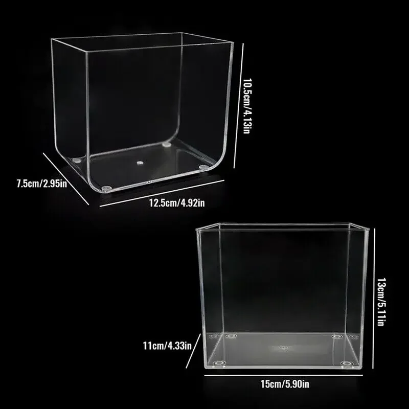 Kleines Nano-Aquarium ohne Rand, Kleines Glas-Fischbecken – Bild 6