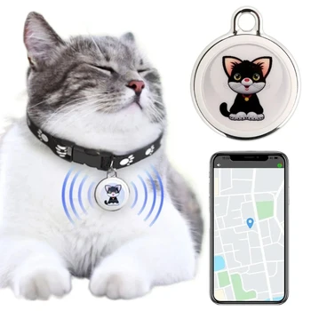 GPS-Tracker für Haustiere mit Bluetooth-Kompatibilität, Echtzeit-Ortung, Wasserdichter Smart-Tracker
