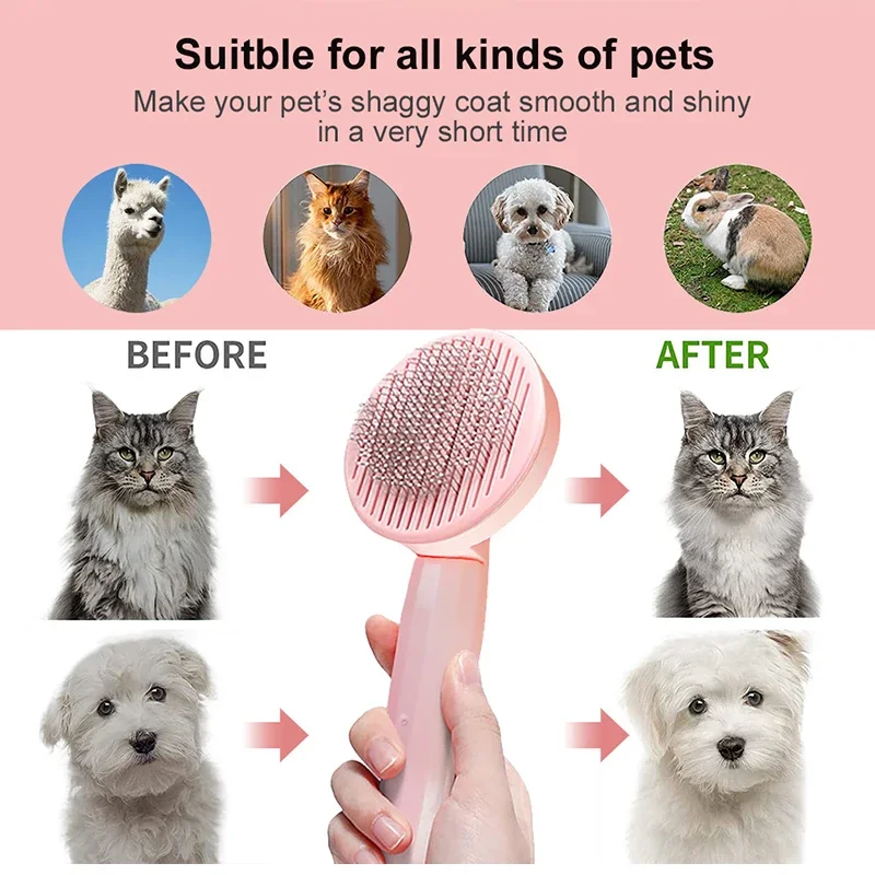 Katzenbürste, Fellpflegebürste für Katzen, zum Entfernen von Haaren – Bild 4