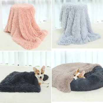 Weiche Warme Flauschigen Pet Decke für Hund und Katze Kleine Gemütliche Matte Plüsch Dicken Welpen Anti-Angst