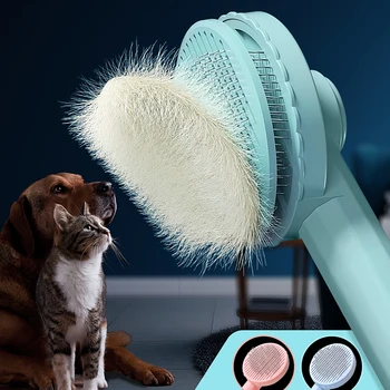 Katzenbürste, Fellpflegebürste für Katzen, zum Entfernen von Haaren, Katzenhaarentferner, Fellpflegekamm