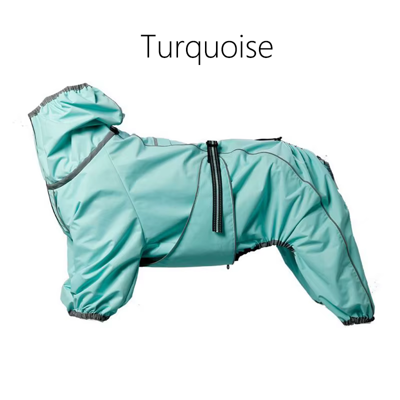 Hunde-Regenmantel für große Hunde, weich, atmungsaktiv, schneesicher, winddicht, Haustier-Regenjacke
