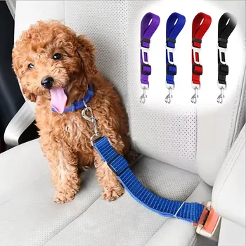 Hunde-Autogurt, doppelseitig reflektierendes, einziehbares Sicherheitsseil, universelles Reisezubehör