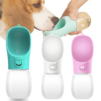 Tragbare Hundewasserflasche für kleine große Hunde, Katzen, im Freien, auslaufsicher, zum Gehen, Trinken