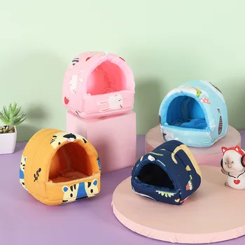 Meerschweinchen-Versteckbett, waschbarer Kleintierhauskäfig für Maus, Chinchillas, Hamster, Igel, Frettchen