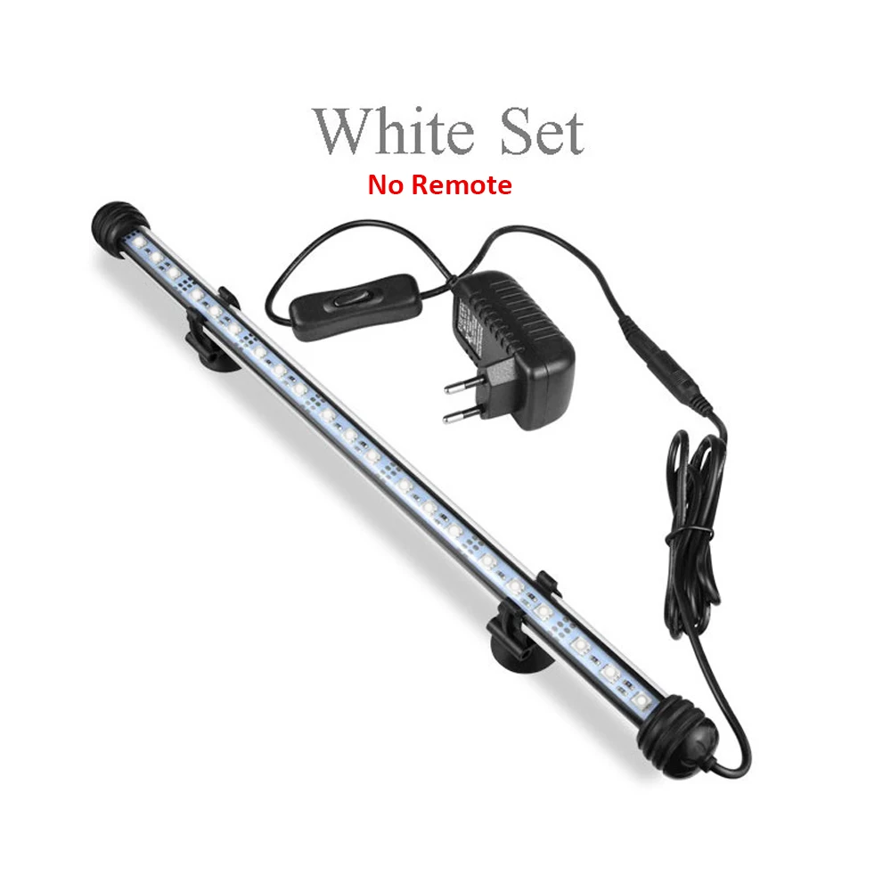 Aquarium LED Bar Licht Wasserdichte Aquarium Licht 110V UNS 18/28/38/48CM 220V EU Unterwasser Aquario Lampe