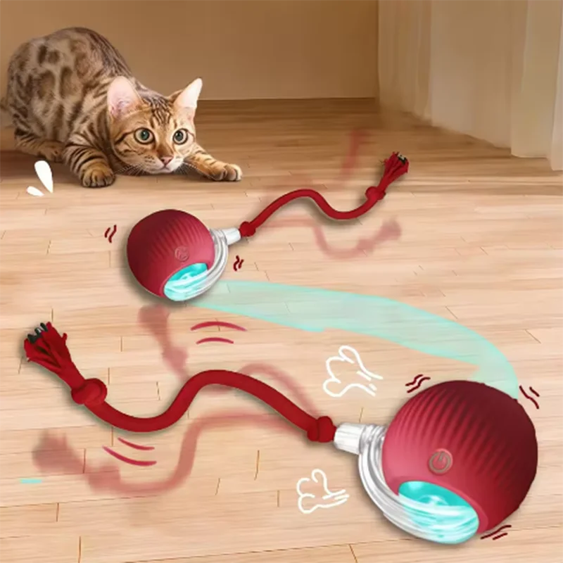 Intelligenter interaktiver Katzenball, langlebig und langlebig, leicht zu reinigen, intelligentes