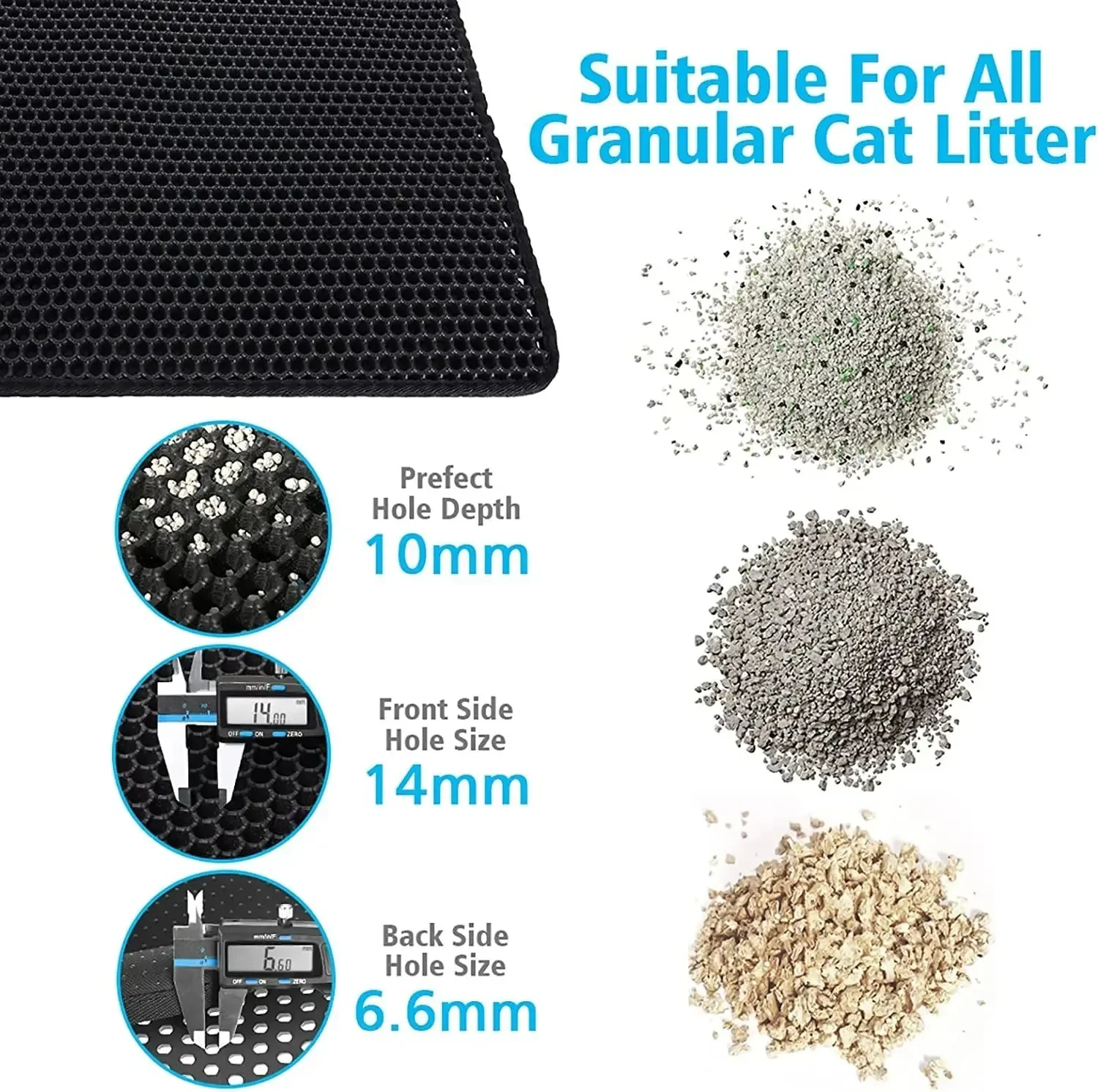 Katzenstreumatte, 2-lagiges Design, Premium-Sandfangstechnologie – Bild 5