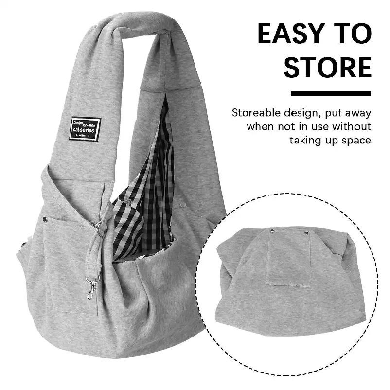 Haustier-Welpentragetasche für Katzen und Welpen, Outdoor-Reise-Hundeschultertasche
