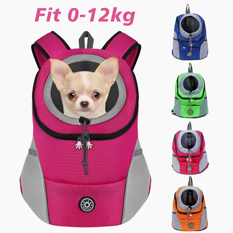 Hunde-Haustier-Rucksack, Reisetasche, Vorderrucksack, atmungsaktiv, verstellbar, mit reflektierenden