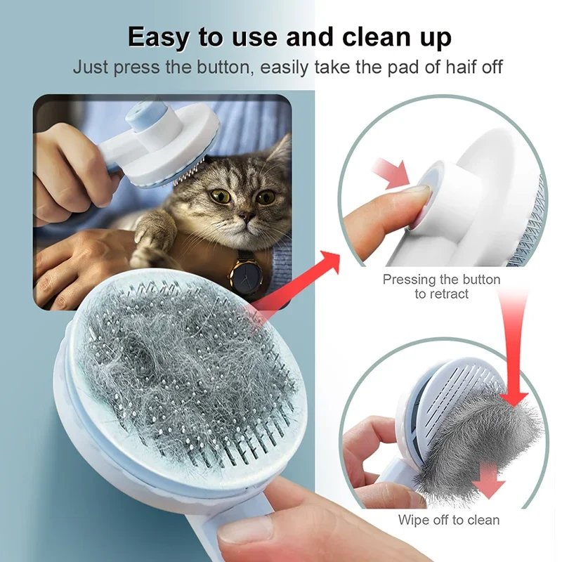 Katzenbürste, Fellpflegebürste für Katzen, zum Entfernen von Haaren – Bild 3