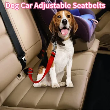 Hundesicherheitsgurt, Hundeauto, verstellbare Sicherheitsgurte für Fahrzeuge, Nylon, Haustiersicherheit