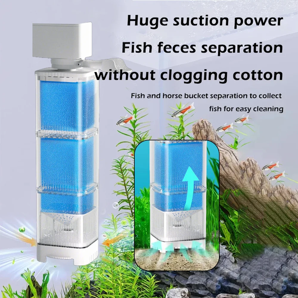 Aquarium Filter Pumpe Aquarium Tauch Stille Luft Sauerstoff Belüfter – Bild 5