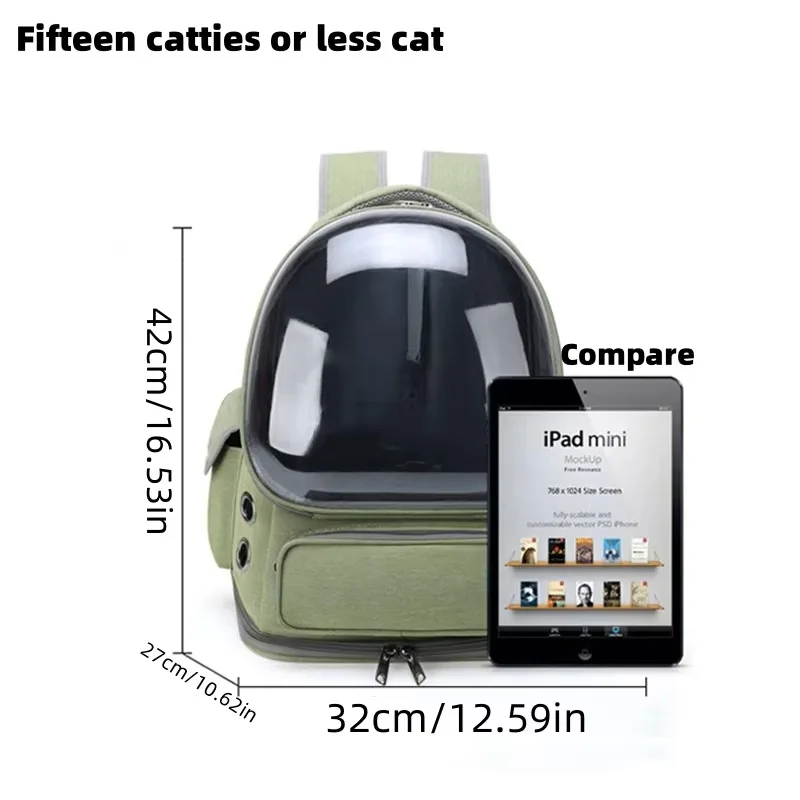 Haustier-Katzentransporttasche Outdoor-Reiserucksack für Katzen Kleine – Bild 5