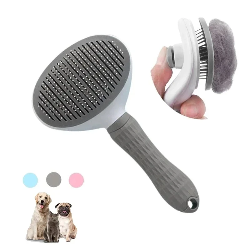 Haustier Katze Haar Bürste Hund Kamm Pflege Und Pflege Katze Pinsel Edelstahl Kamm Für Langes Haar Hund