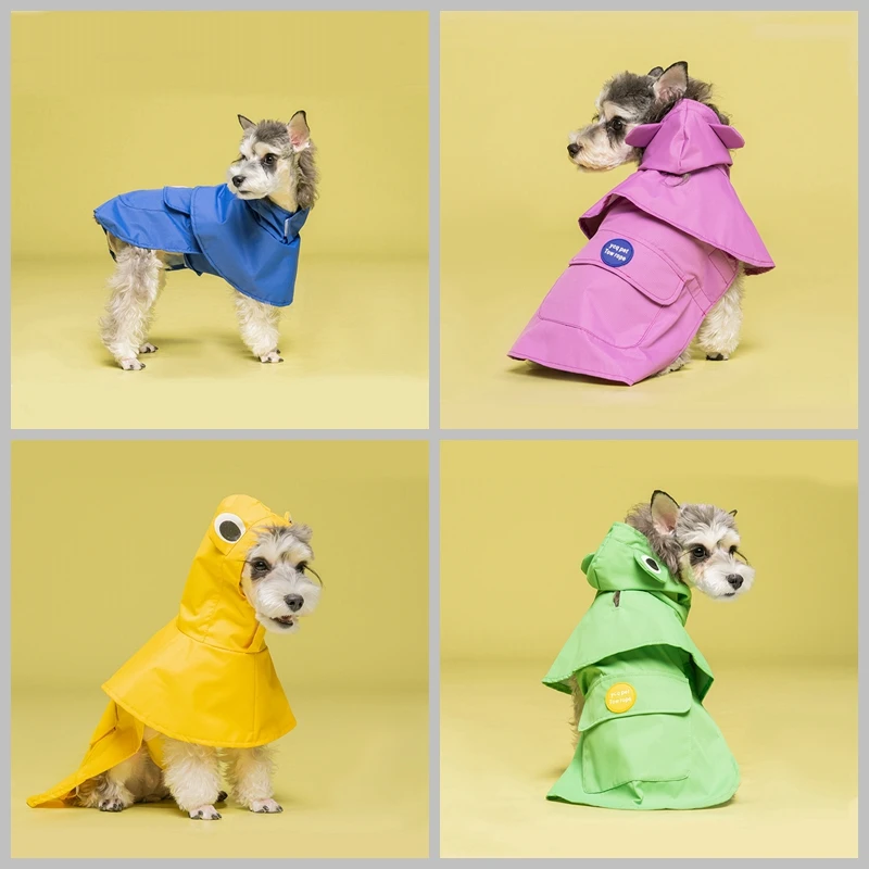 Hunde-Regenmantel, Hundeponcho, Haustierkleidung, Outdoor-Jacke – Bild 3